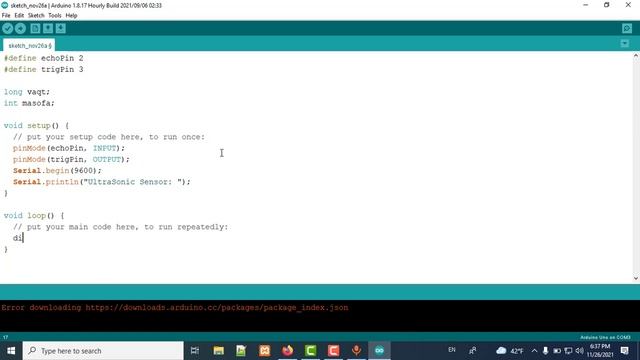 Arduino Dasturlash (Ultrasonic sensor orqali masofani o`lchash) смотреть онлайн