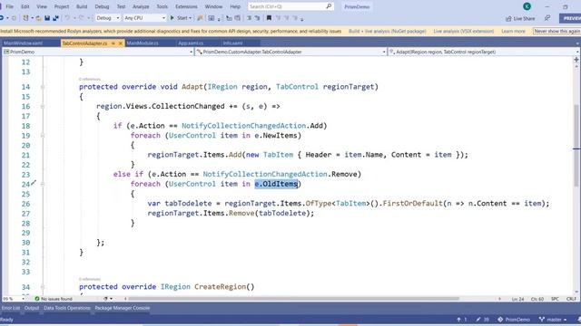 How to Create TabControl using Prism Region in wpf (Create a custom Prism RegionAdapter) смотреть онлайн
