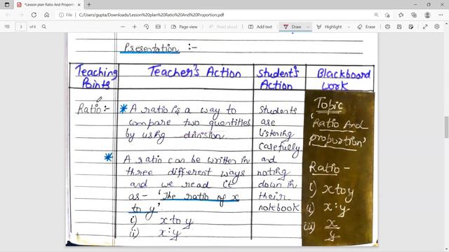 B.Ed : Math Lesson Plan | Class 7, 8 & 9 | Topic 9 - Ratio & Proportion ( in English ) смотреть онлайн