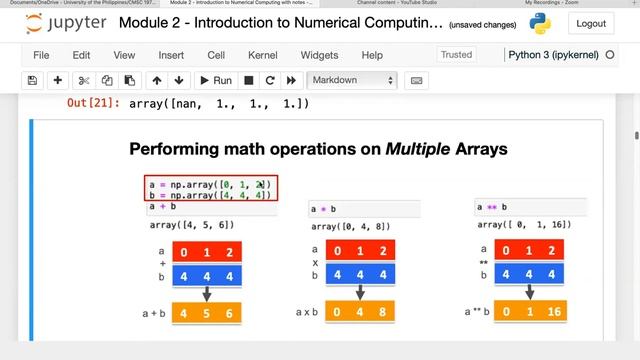 2 - Simple Math on 1D and 2D Arrays смотреть онлайн