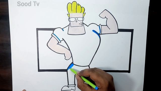 Johnny Bravo Drawing easy step By step | #johnnybravo смотреть онлайн