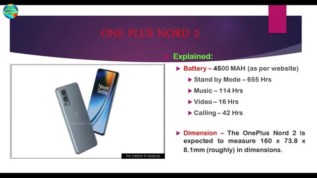 One Plus Nord 2 | Upcoming Smartphone | Complete Details With Full Specifications смотреть онлайн