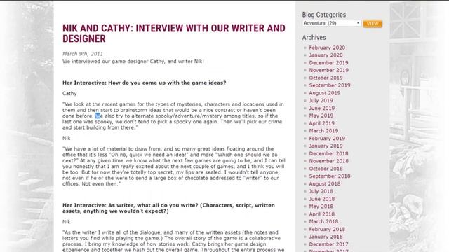 How HeR Interactive Picked the Next Nancy Drew Game смотреть онлайн