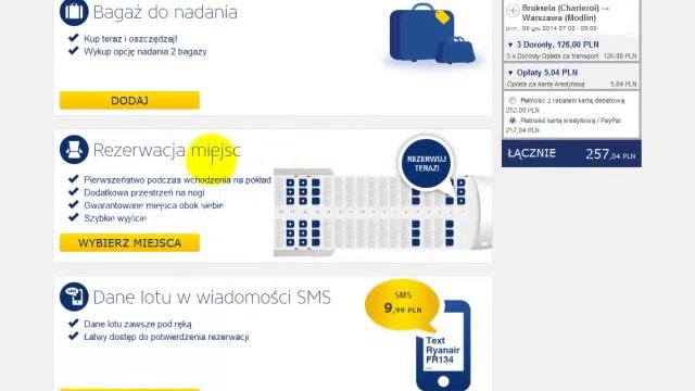 Как заказать билеты на Ryanair