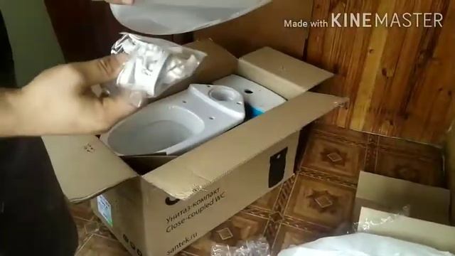 Распаковка - Унитаз напольный Santek Лига 1WH302197 смотреть онлайн