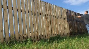 Что будет если покрасить забор отработкой. Отличная бесплатная пропитка