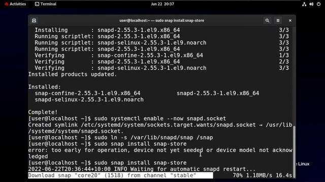 Installing the Snap Store in Red Hat Enterprise Linux 9 смотреть онлайн