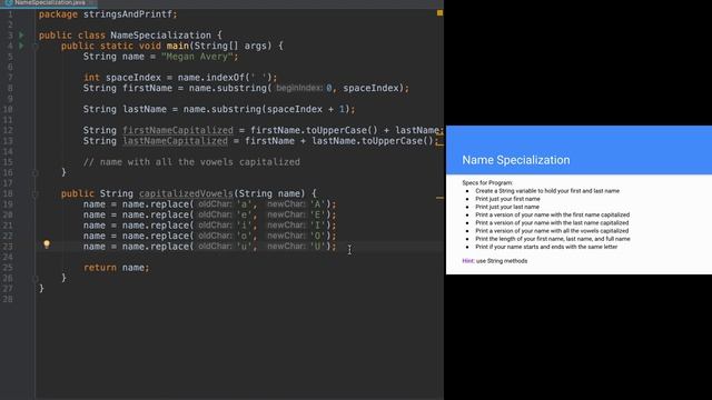 Practice Solution: Name Specialization смотреть онлайн