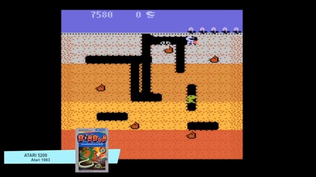 Video Games Evolved: Dig Dug Gameplay on Atari 2600, Nintendo NES, etc смотреть онлайн