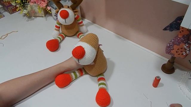 ♥♥Новогодний олень ♥ часть 7 ♥ СБОРКА ИГРУШКИ ♥♥ смотреть онлайн