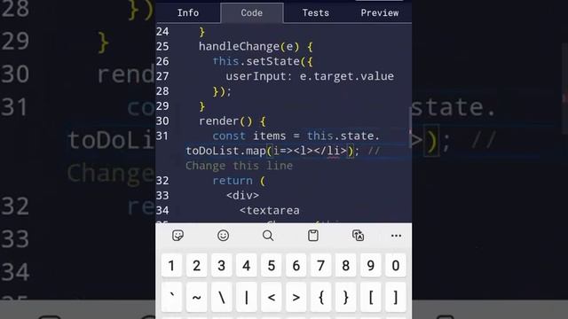 Use Array.map() to Dynamically Render Elements| freeCodeCamp basic React for beginners смотреть онлайн