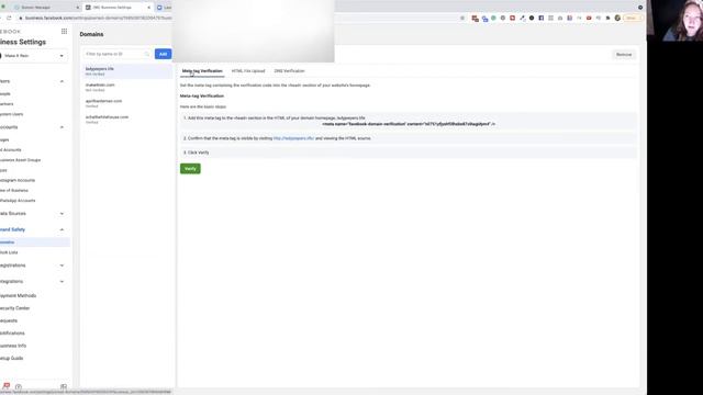 DNS Facebook Domain Verification - Example with GoDaddy смотреть онлайн
