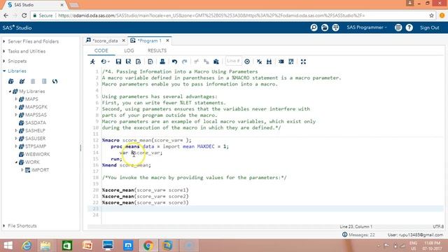 SAS Macro Parameters смотреть онлайн