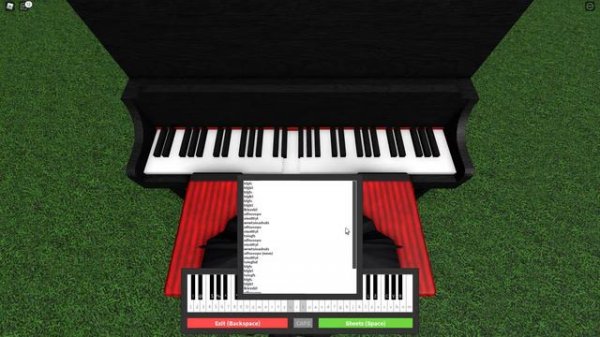 roblox piano - 'my song, your note' from ddlc plus (SHEET IN DESCRIPTION)