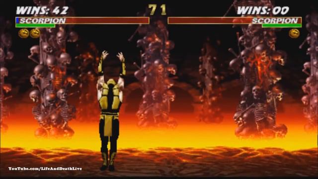 Ultimate Mortal Kombat 3 - Scorpion fatality, animality, friendship, babality смотреть онлайн