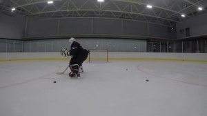 Тренировка Хоккейного Вратаря.✅Перемещение на щитках в квадрате