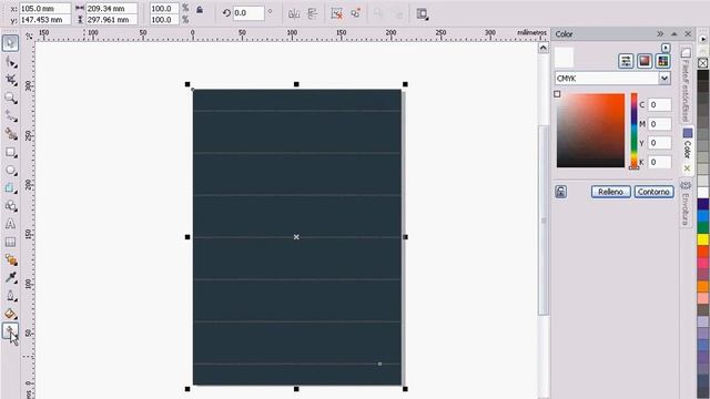 CorelDRAW X4-Fondo monocolor Efecto volumen смотреть онлайн