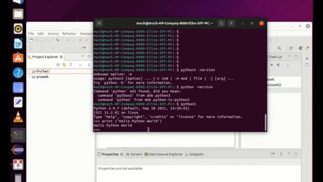 Java 11 and Python 3 on Ubuntu-20.04.2.0 смотреть онлайн