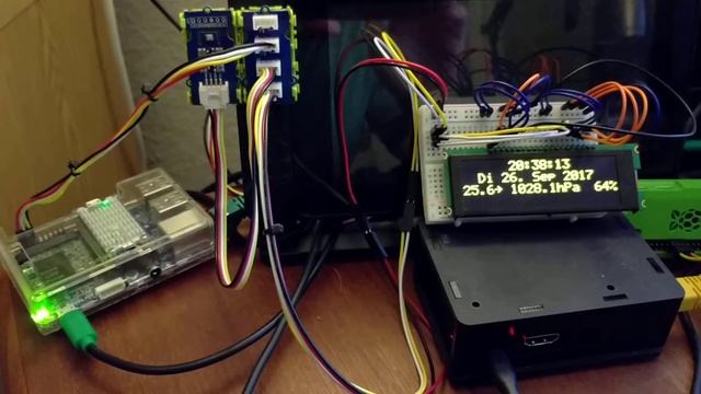 Using a I2C 20x4 Char OLED on a NanoPi Duo with Python смотреть онлайн