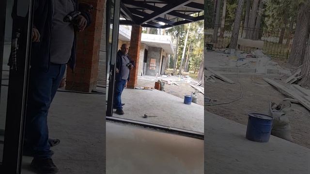 Раздвижные двери Алютех  Sl160 накладным способом.