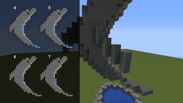How to Build a Simple Dolphin in Minecraft смотреть онлайн