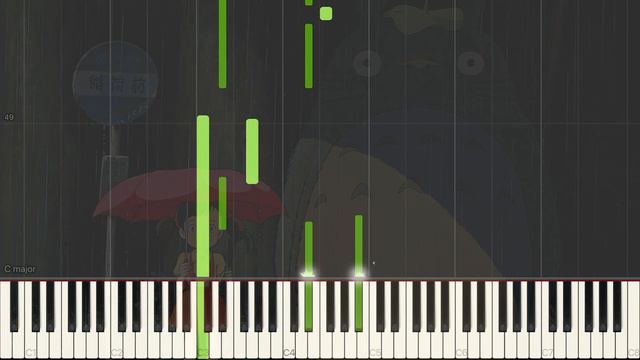 Path of the Wind (from "My Neighbor Totoro") - Piano Solo [Synthesia] смотреть онлайн