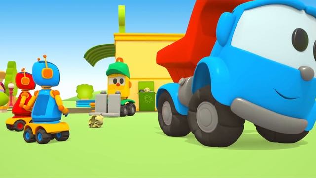 Leo the truck cartoon for kids! Car cartoons for toddlers - Toy cars and robots for kids смотреть онлайн