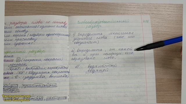 25. Словообразовательный разбор смотреть онлайн