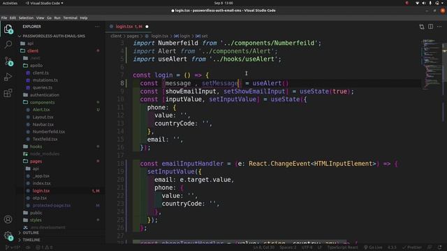 Passwordless Authentication w/ Email, SMS & Github-OAuth in NextJS #15 - Updating Login & OTP pages смотреть онлайн
