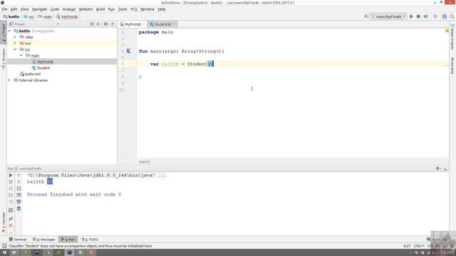 kotlin Class and Object sinhala tutorial part 4 смотреть онлайн