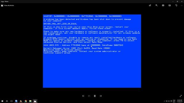 Blue Screen of Death (BSoD) !!! How to overcome with this problem??? смотреть онлайн