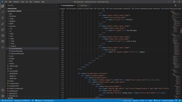 Change default dashboard Laravel 8 смотреть онлайн