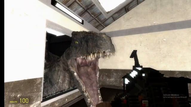 Giganotosaurus Attack | Gmod Minecraft Meets A Dinosaur Extra