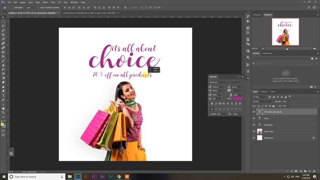 #EP4 Learn to Design Fashion Ad Banner in Photoshop CC смотреть онлайн