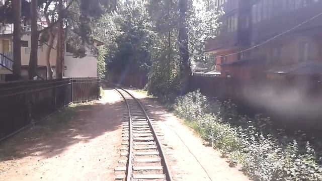 Камера из последнего вагона между станциями Юнный и Озерная смотреть онлайн