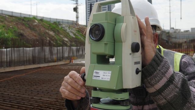 Surveyor Using Digital Level