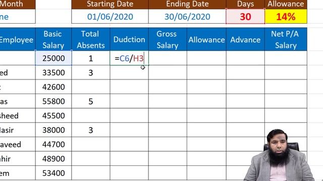 How To Create Salary Sheet in MS Excel - Daily Wages Salary. смотреть онлайн