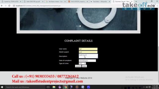 Online Crime File Management System || Java Mini Projects || CSE Minor Projects смотреть онлайн