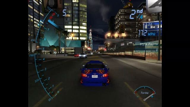 NFS Underground - Гонка 88 - Drag - 14th and Vine (без комментариев) смотреть онлайн