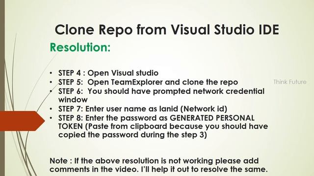 Clone GITHUB Repo Visual Studio IDE|Fix for Password authentication is not available for Git operat смотреть онлайн