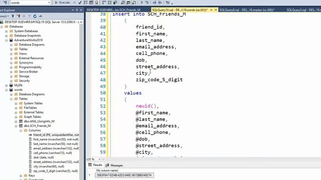 How to write INSERT Stored Procedure that uses the UNIQUEIDENTIFIER data type in SQL Server смотреть онлайн