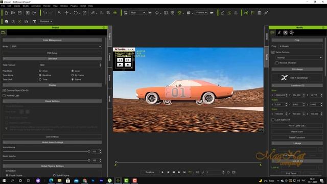 iClone урок 182 iClone Physics Toolbox добавляем физику машинам смотреть онлайн