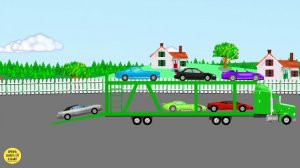 Развивающие мультики про машинки. Автовоз и цветные машины