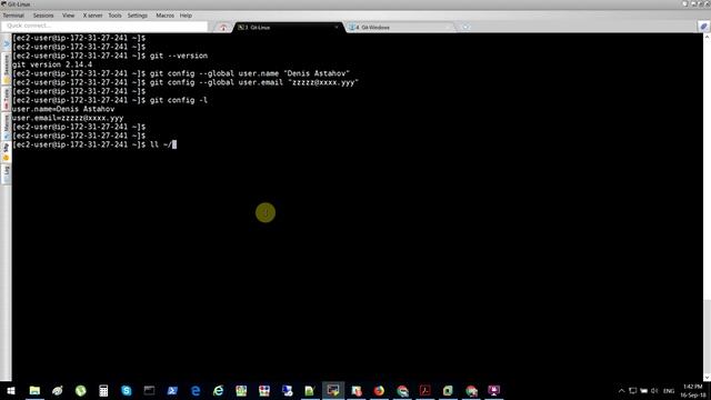 Git - Конфигурация gitconfig смотреть онлайн