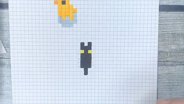 Рисунки по клеточкам в тетради для начинающих / Как нарисовать летучую мышь / Лайк АРТ смотреть онлайн