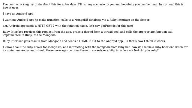 Software Engineering: Android -＞ Ruby Server Interface -＞ Mongodb смотреть онлайн