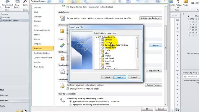 Export Outlook 2010 Contacts & AutoComplete Cache смотреть онлайн