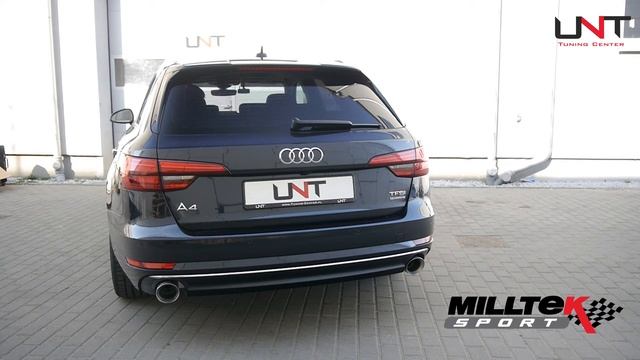 Audi A4 B9 2.0 TFSI | Milltek Sport Cat-back Road+ exhaust | UNT Tuning Center смотреть онлайн