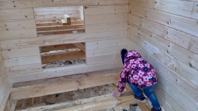 Строим дом мечты Часть 2 "Ставим коробку дома под упадку" смотреть онлайн