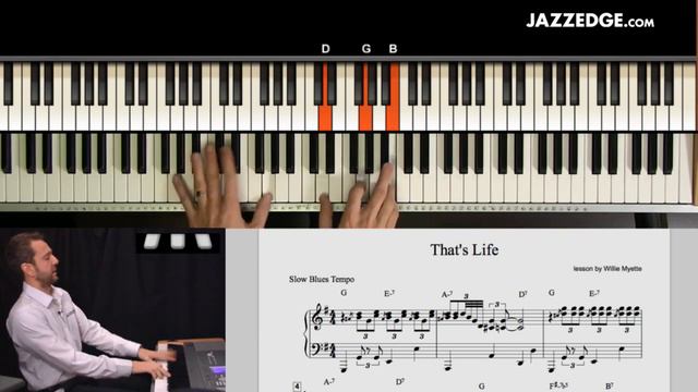 Learn to Play Piano - That's Life - Tutorial by JAZZEDGE смотреть онлайн